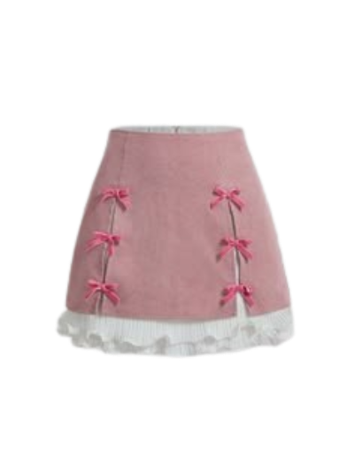 pink bow skirt